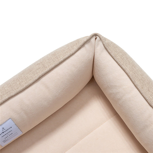 HKM-9278397 Removable and Washable Waterproof Pet Nest Pad in Khaki - Available in M, L, XL Sizes