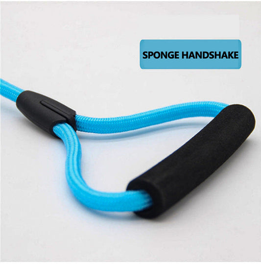 HKM-9289661 Reflective Nylon Dog Collar with Foam Handle and Metal Hook - Available in Multiple Colors and Sizes