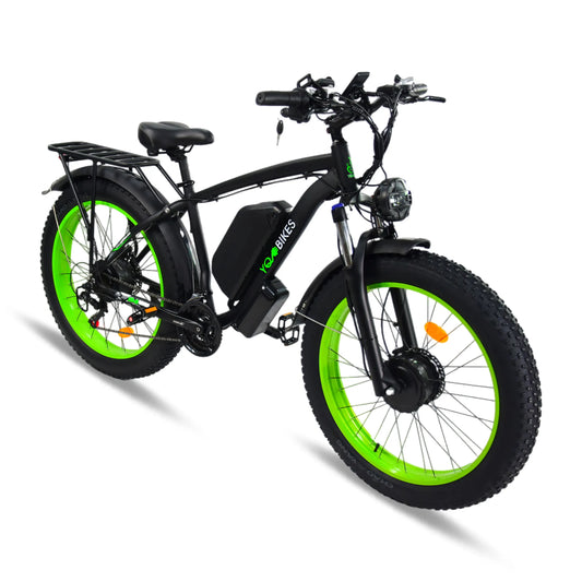 HKM-928979 2000W Fat Tire Electric Hybrid Bike 26x4.0 Inch, 21 Speed, 23Ah, 48V, Disc Brake, Max Speed 50Km/h