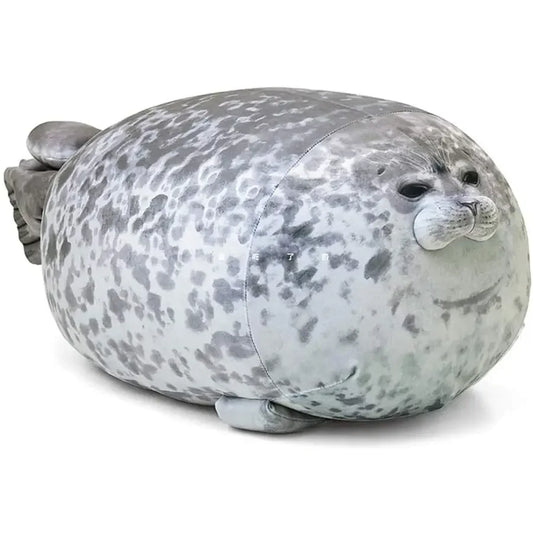 HKM-930451 Cute Seal Plush Toy Pillow Cushion – Available in 30CM, 40CM, and 60CM Sizes, Soft Cotton Filling
