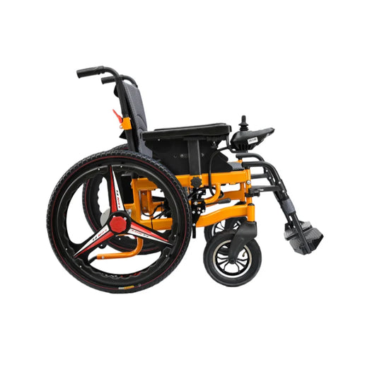 HKM-930835 250W Dual Brush Motor Portable Foldable Electric Wheelchair for Disabled Individuals