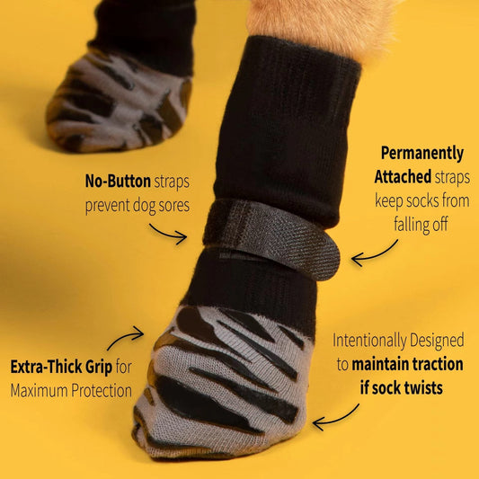HKM-9313725 Non-slip Waterproof Outdoor Socks for Pets - Available in Various Sizes and Colors