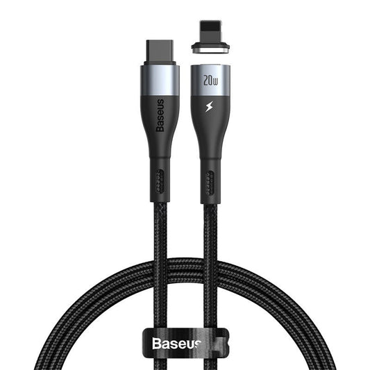 HKM-932499 Magnetic Fast Charging Data Cable for iPhone 12, Type-C, Micro USB - 1m Length, Zinc Construction