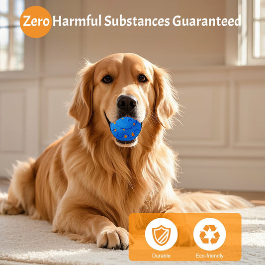 HKM-9342525 Interactive Nibbling Toy with Automatic Bounce and Rotation Functions for Pets