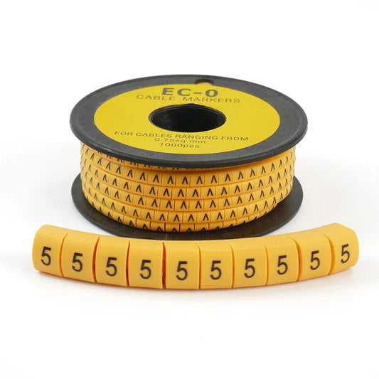 HKM-935699 Plastic Flat Tube PVC Cable Marker for Electric Wiring Identification