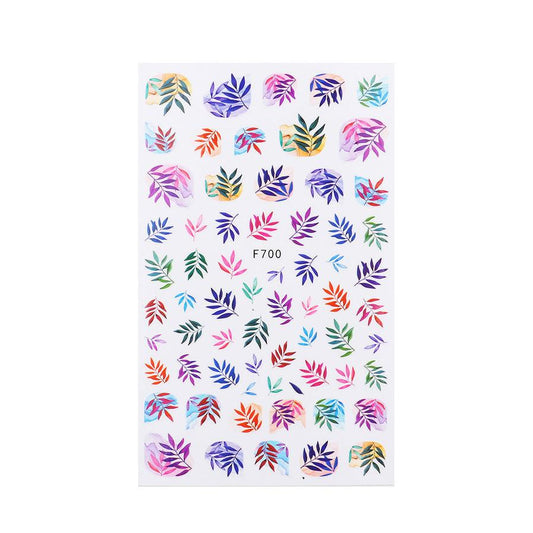 HKM-940499 Floral Nail Stickers Collection - Assorted Designs for Creative Nail Art