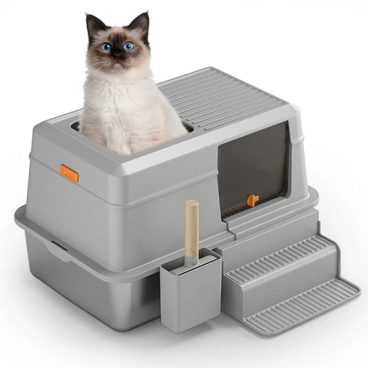 HKM-941459 Intelligent Smart Self-Cleaning Litter Box for Cats with Large Capacity and Durable Design