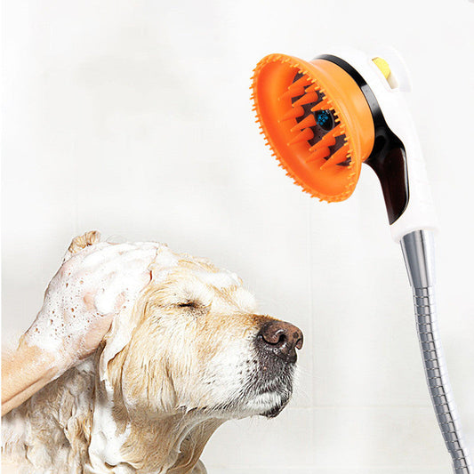 HKM-9440061 Pet Massage Shower Nozzle for Cats and Dogs - ABS Resin & Soft Rubber Design