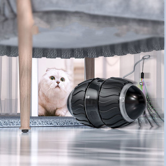 HKM-9448765 Intelligent Electric Cat Teaser for Interactive Play with USB Charging
