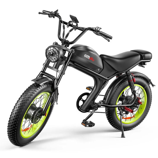 HKM-945939 20 Inch Dual Motor Electric Bike with Fat Tires, 7 Speed, Hydraulic Disc Brakes, All Terrain, 1000W Motor, Long Range