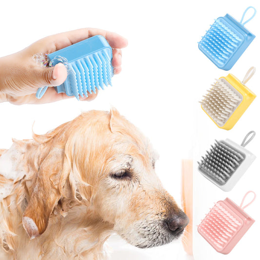 HKM-9476541 Multifunctional Pet Bath and Grooming Brush for Dogs and Cats - Massaging, Washing, and De-Shedding Comb