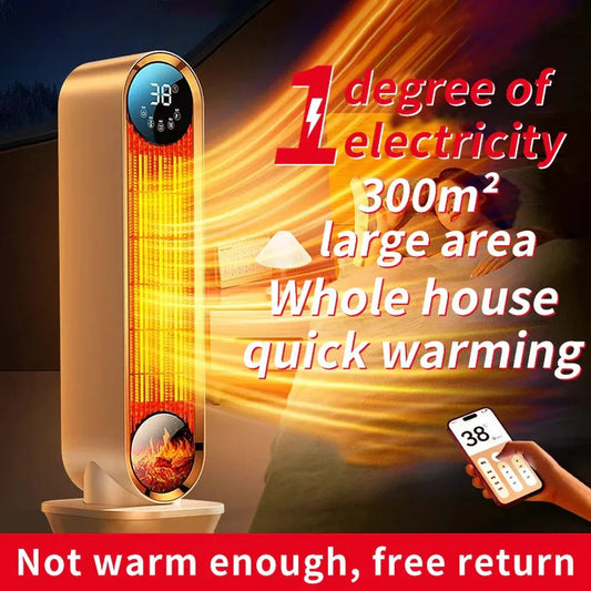 HKM-948115 Graphene Electric PTC Heater with Overheat and Tip-Over Protection for Small Indoor Spaces