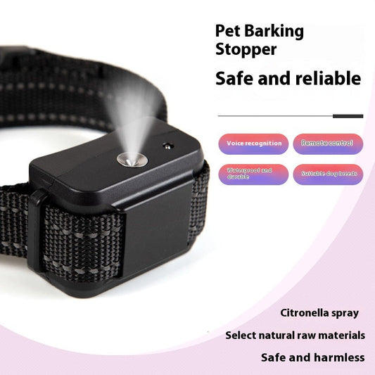 HKM-9526973 Automatic Dog Training Spray Collar for Bark Control, Black and Red, ABS Material