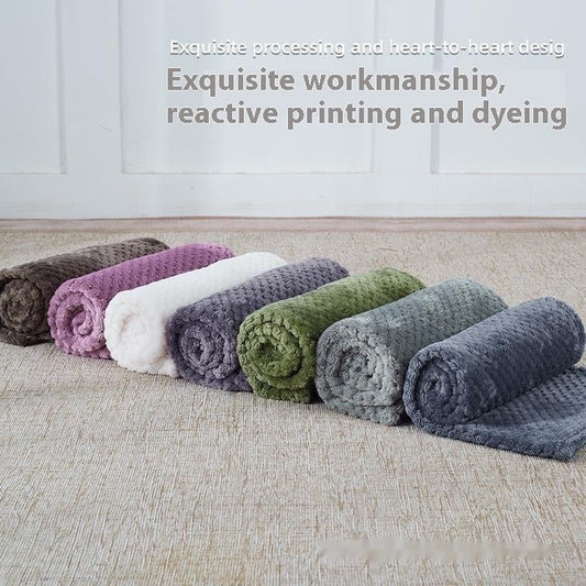 HKM-9537341 Coral Fleece Blanket for Dogs, Soft and Cozy Pet Bed Cover in Multiple Colors and Sizes