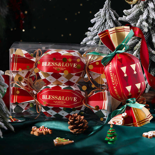 HKM-954963 Creative Christmas Gift Box Set with Stickers, Ribbons, and Packing Bags