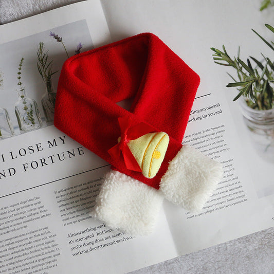 HKM-9550397 Christmas Pet Scarf and Hat Set with Cloaks and Seasonal Accessories for Dogs and Cats
