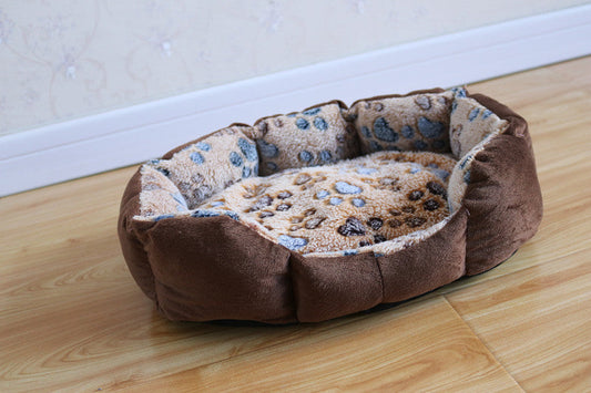 HKM-9561789 Octagonal Lamb Wool Doghouse for Cozy Pet Comfort