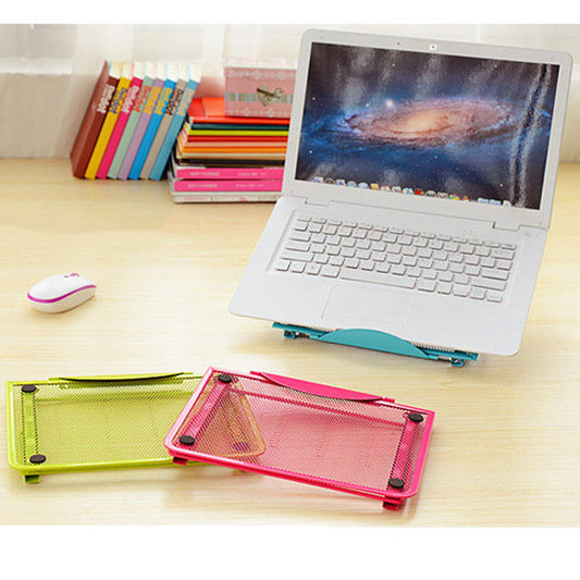 HKM-956499 Adjustable Foldable Laptop Stand with Non-Slip Pads - Iron Construction for Stability and Easy Storage