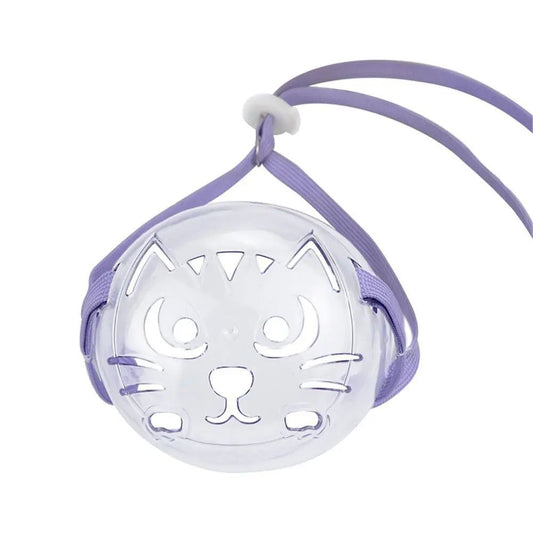 HKM-9566781 Adjustable Cat Muzzle for Grooming and Bathing - Anti-Bite Mouth Cover for Safety
