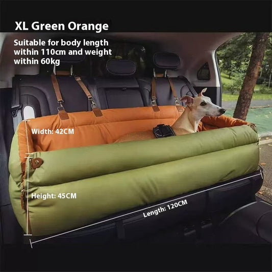 HKM-9572925 Spacious XXL Removable & Washable Pet Sofa for Dogs in Orange, Light Gray, and Blue