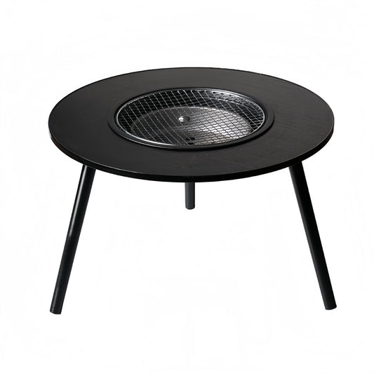 HKM-958483 Outdoor Charcoal BBQ Grill Stove for Indoor and Outdoor Use with Smokeless Cooking Feature