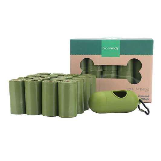 HKM-959315 Biodegradable Pet Poop Bags with Dispenser - Thick, Durable, Odor-Resistant Design, Easy to Use