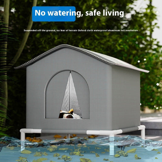 HKM-9638077 Cozy Waterproof Cat Nest with Fixed Bracket - Available in Multiple Colors and Sizes