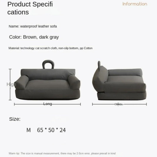 HKM-9663293 Universal Removable and Washable Dog Bed – Four Seasons Waterproof Pet Sofa for Medium and Small Dogs