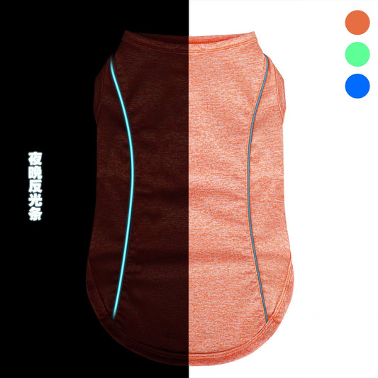 HKM-9667389 Reflective Stripe Nightwear for Small Dogs - Available in Multiple Colors and Sizes