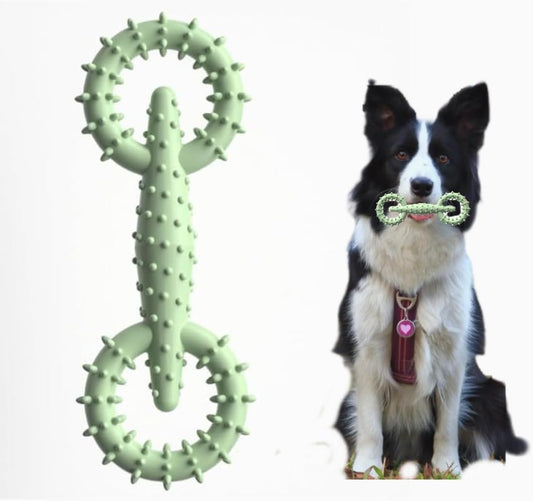 HKM-9707581 TPR Chew Toy Ring for Dogs and Puppies - Safe and Eco-Friendly Teething Stick