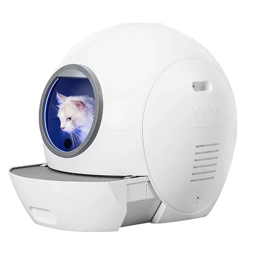 HKM-971091 Automatic Self-Cleaning Cat Litter Box with Odor Control for Multiple Cats