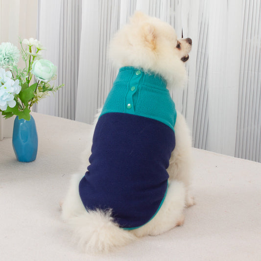 HKM-971091 Fluffy Contrast Color Stand Collar Jacket for All Sizes
