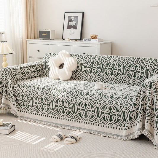 HKM-971539 Plush Chenille Anti-Scratch Sofa Cover for Autumn and Winter, Available in Multiple Colors and Sizes
