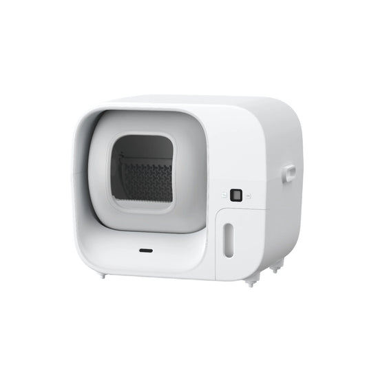 HKM-974227 Automatic Smart Cat Litter Box with 60L Capacity and Odor Control, Easy to Clean PP+ABS Material