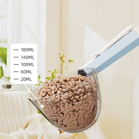 HKM-9817405 Universal Hygienic Pet Food Spoon with Clip for Dogs and Cats