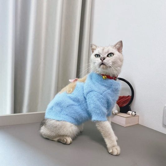 HKM-9824445 Winter Casual Bow Tie Bear Sweater for Dogs and Cats ¨C Available in Multiple Colors and Sizes