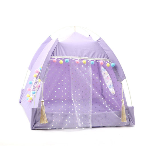 HKM-9824701 Foldable Waterproof Polyester Kennel Tent for Pets - Breathable Design in Multiple Sizes