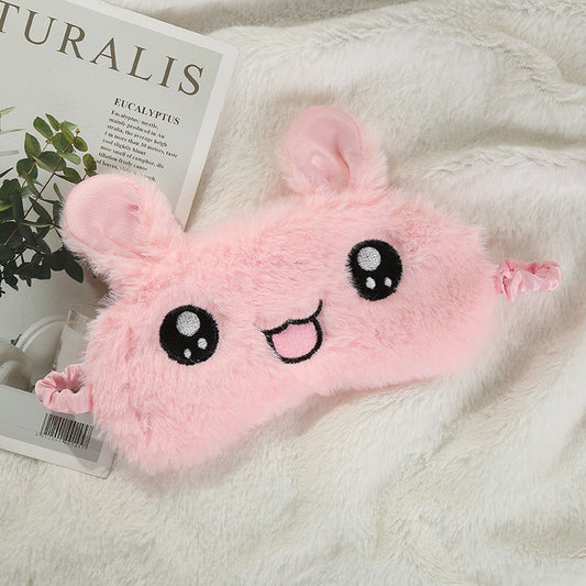 HKM-985619 Cooling Plush Animal Eye Mask for Relaxation and Comfort