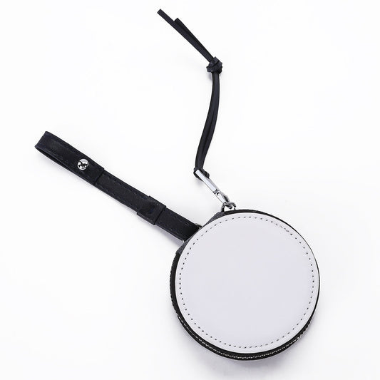 HKM-988627 Apple-Compatible Earphone Bag Sleeve - Handmade PU Heat Transfer Design