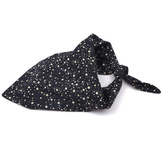 HKM-9910077 Cotton Triangle Dog Scarf - Adjustable Size Pet Saliva Towel for Stylish Comfort