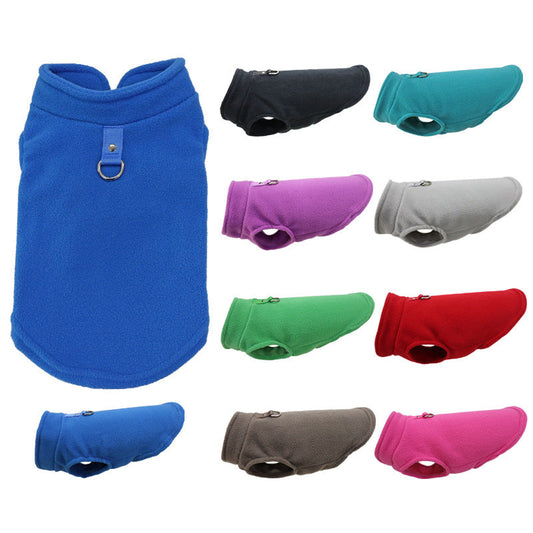 HKM-9940029 Soft Polar Fleece Dog Waistcoat in Multiple Colors and Sizes