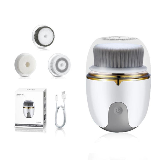 HKM-996243 Electric Rotating Multifunctional Face Washing Device with USB Charging and Deep Cleansing Brush Heads