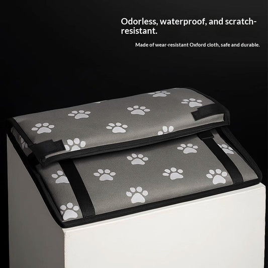 HKM-9988541 Portable Dog Car Bed for Small Pets - Machine Washable, All-Season Design (Up to 30 lbs)