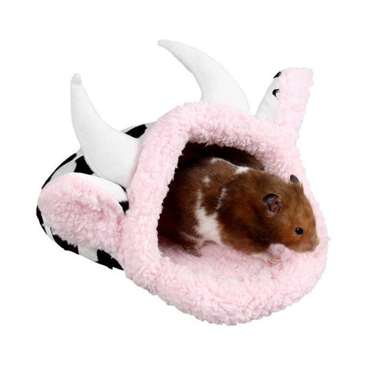 HKM-999635 Cozy Short Plush Cold Shelter for Guinea Pigs and Small Animals, 25 cm x 22 cm