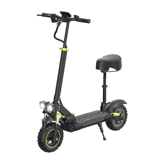 HKM-S6M 34.9 Miles 48V 18.2Ah 873Wh 1200W Single-Motor Drive Long-Range Foldable Electric Scooter - Black