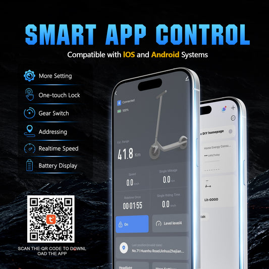 HKM-Z3M 43.5 Miles 60V 23Ah 1380Wh 3000W Dual-Motor Drive Long-Range Foldable Electric Scooter - Black