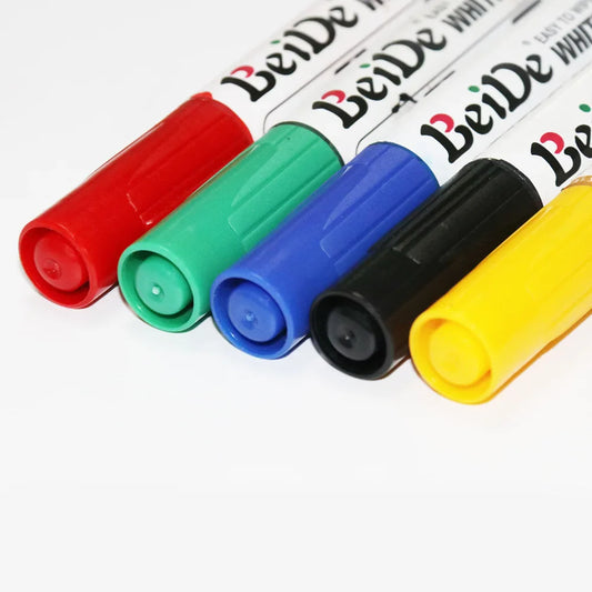 KTX-943443 Bulk Non-Toxic Dry Erase Markers with Refillable Tips for Whiteboards - Multiple Colours Available