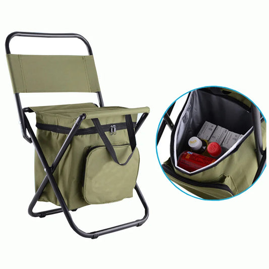 HKM-060755 Folding Camping and Fishing Chair with Backrest for Outdoor Recreation