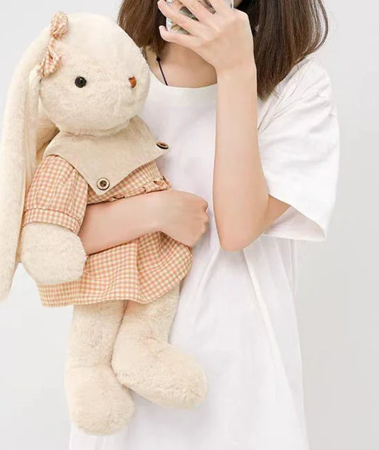 KTX-737107 Soft Plush Rabbit Baby Toy - Customisable Stuffed Bunny for Kids