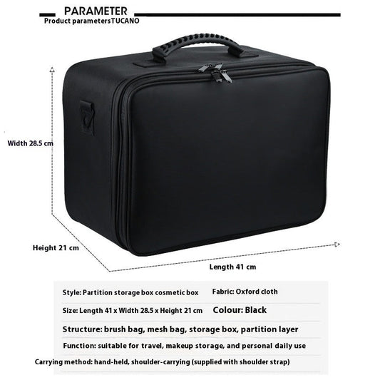 HKM-576851 Professional Outdoor Makeup Storage Bag in Wear-Resistant Oxford Cloth